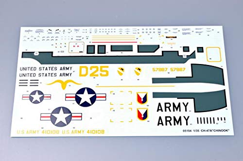 Trumpeter 1/35 Scale CH-47A Chinook Helicopter Model Kit - Military Aircraft Collectible for Hobbyists & Model Builders - Perfect for Display, Gifts & Diorama Scenes