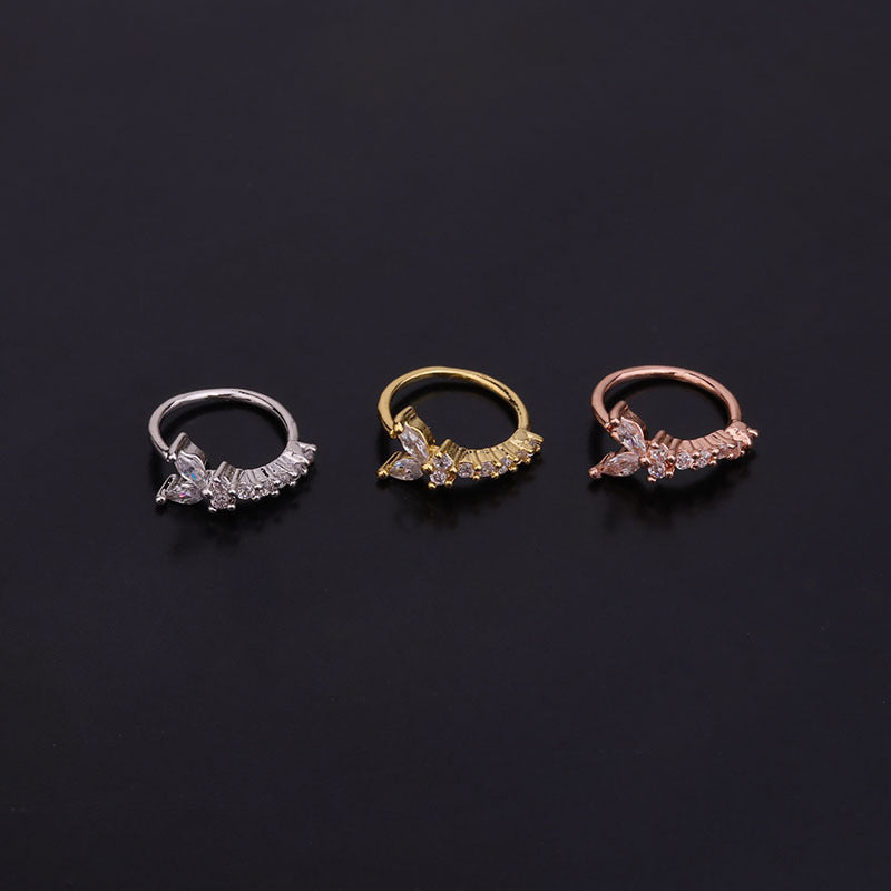 18K Gold Cartilage Hoop Septum Nose Ring - Elegant Body Jewelry for Women & Men | Perfect for Nose Piercing, Septum Rings & Cartilage Earrings | HSPJ234