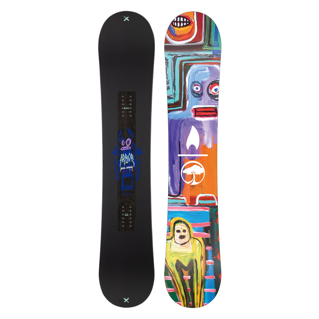 Arbor Metal Machine Men's Snowboard 2026 - Premium All-Mountain Freestyle Snowboard for Men - Perfect for Powder, Park & Backcountry Riding