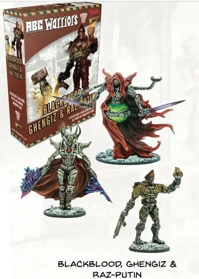 ABC Warriors: Blackblood, Ghengiz & Raz Putin Action Figures - Collectible Robot Model Toys for Sci-Fi Fans | Perfect for Display, Gifts & Role-Playing Games