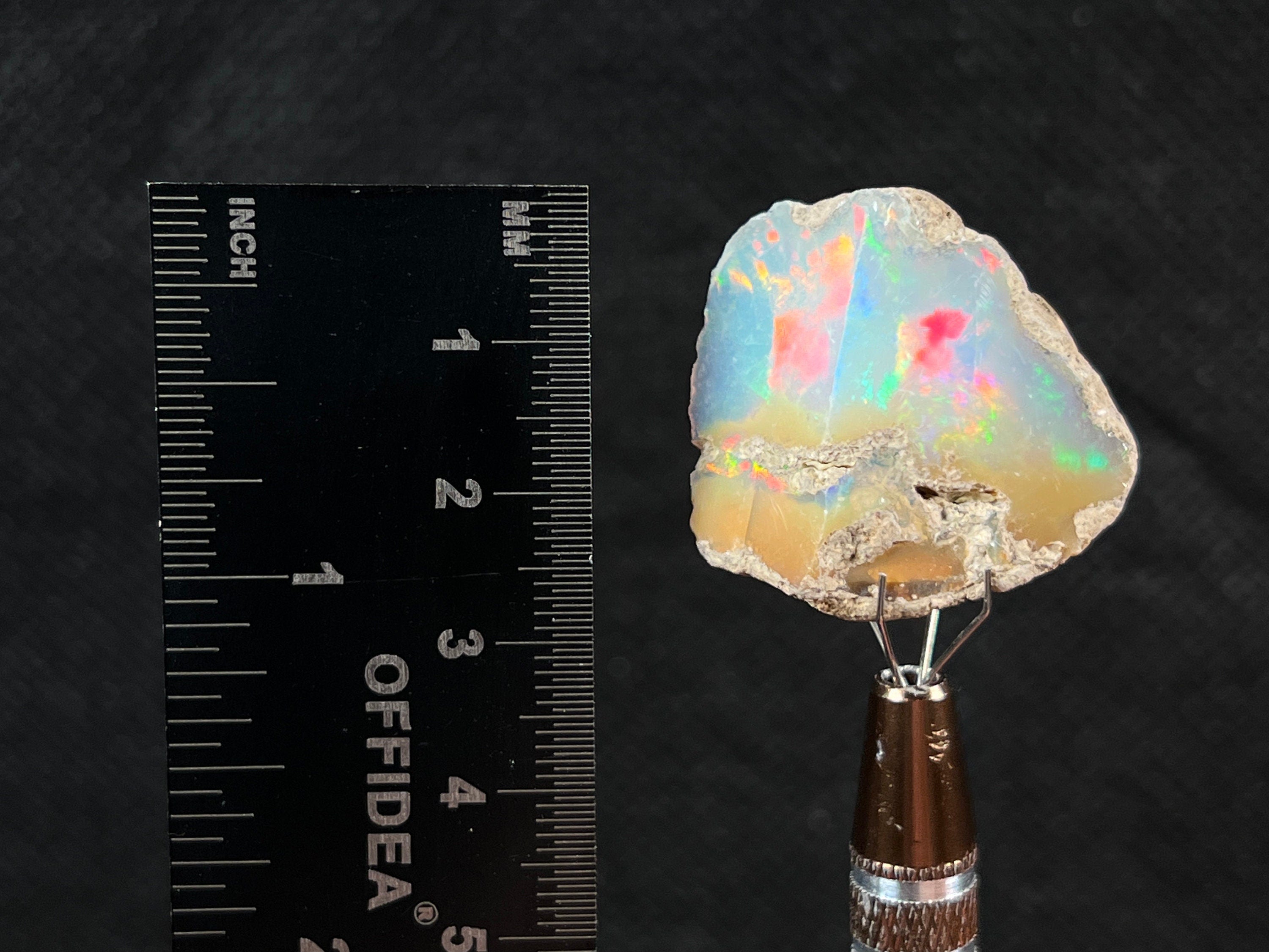 Premium 4A XL Welo Opal Raw Crystal - Natural Cutting Grade Opal, October Birthstone (50021) for Jewelry Making, Healing & Spiritual Gifts