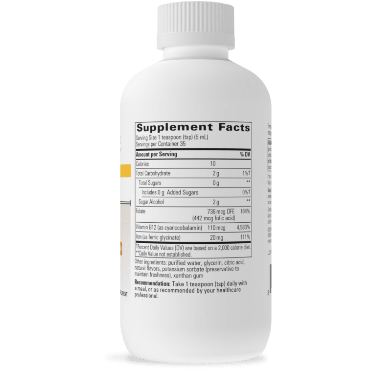 Best Non-Heme Liquid Iron Supplement for Anemia - Fast Absorption, Gentle on Stomach - Supports Energy & Vitality - Ideal for Pregnancy, Vegan Diets & Active Lifestyles