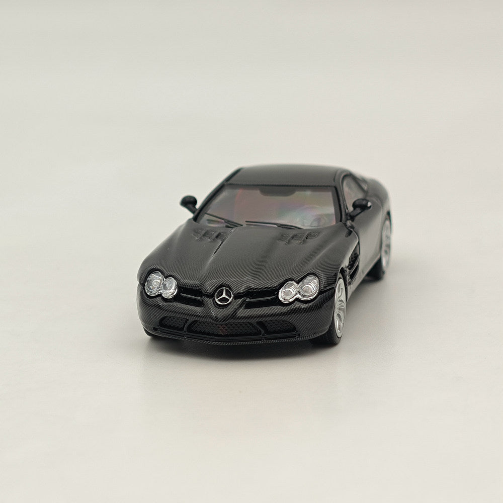 1/64 Scale Stance Hunters Mercedes-Benz McLaren SLR Black Legend Series Diecast Model Car - Rare Collectible for Car Enthusiasts & Display Showcase