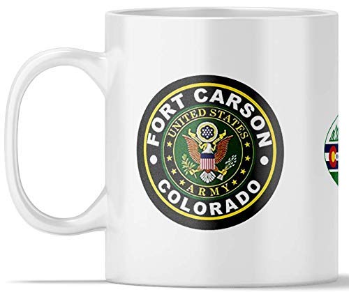 Premium Fort Carson Coffee Mug - Durable Ceramic Army Themed Cup for Coffee, Tea & Hot Drinks - Perfect for Military Gifts, Office Use & Home Decor