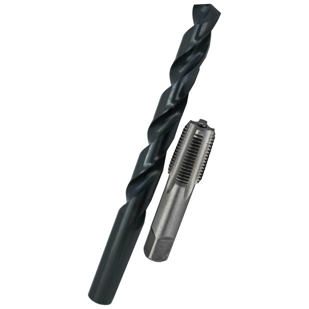 Drill America POU Series 1/8-Inch HSS NPS Tap (National Pipe Straight) and S HSS Drill Bit Kit - Perfect for Plumbing, Pipe Threading, and DIY Home Repairs