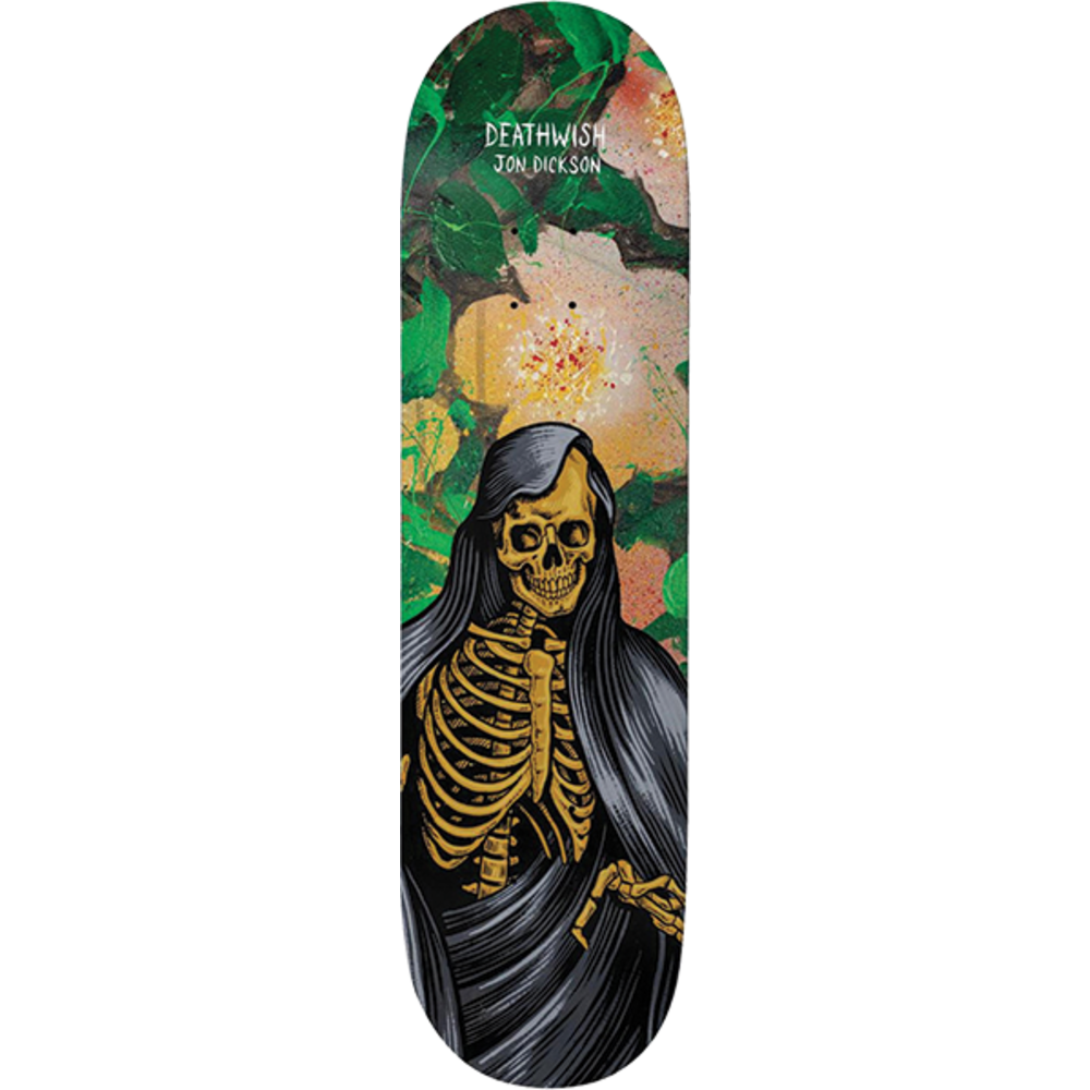 Deathwish Dickson Garden of Misery Skateboard Deck 8.0 - Professional Skateboard for Street & Park Riding - Perfect for Skaters & Collectors
