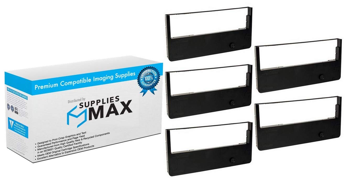 Compatible Replacement Printer Ribbon for TallyGenicom T6306 T6312 LGi-12 LGi-15 LGi-18 - Black (5 Pack) - GCM086043 - Ideal for Office Printing, Receipts, and Business Documents