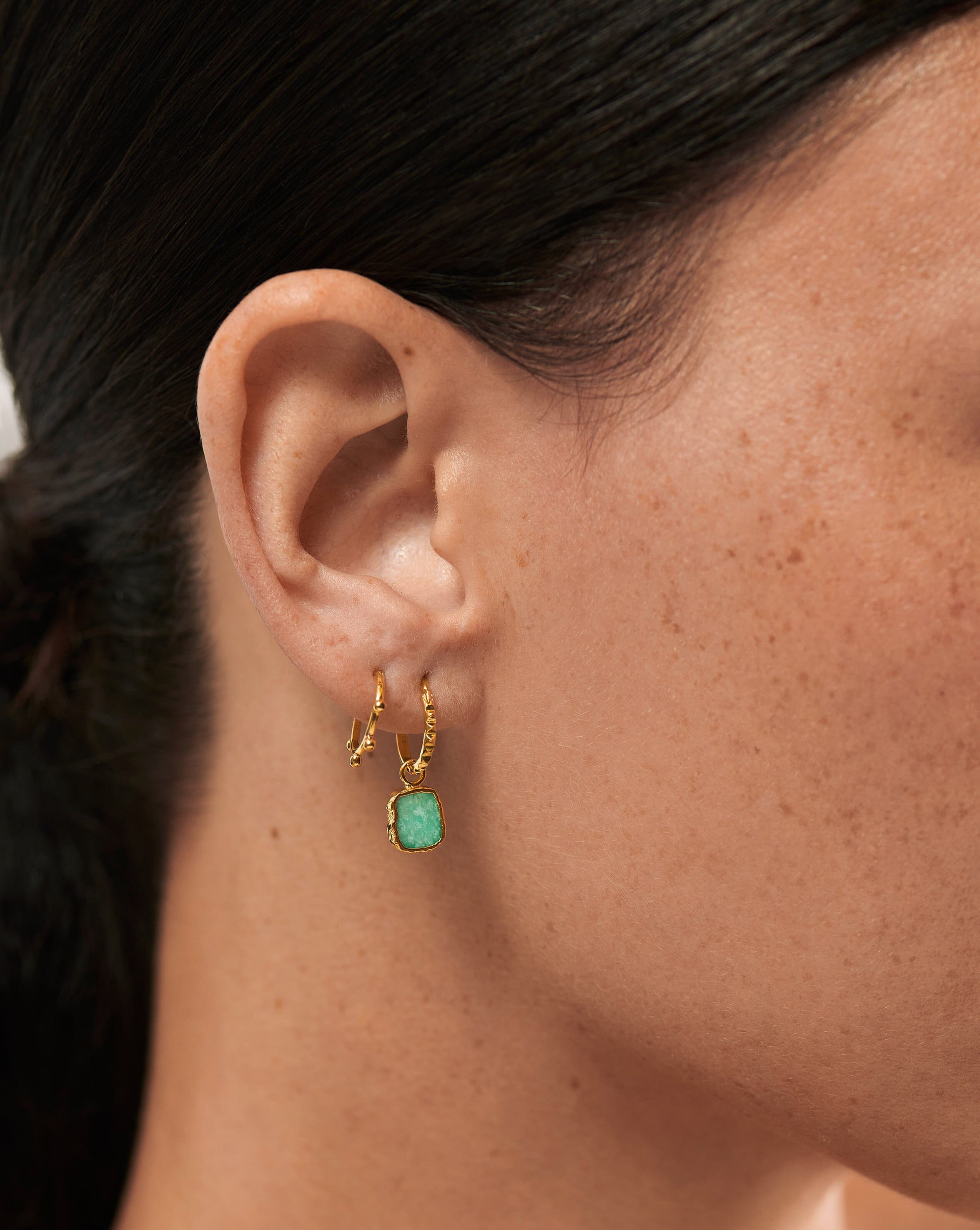 Lucy Williams Mini Hoop Earrings - 18k Gold Vermeil Dainty Orb Hoops | Elegant Everyday Jewelry for Women, Perfect for Work & Date Night