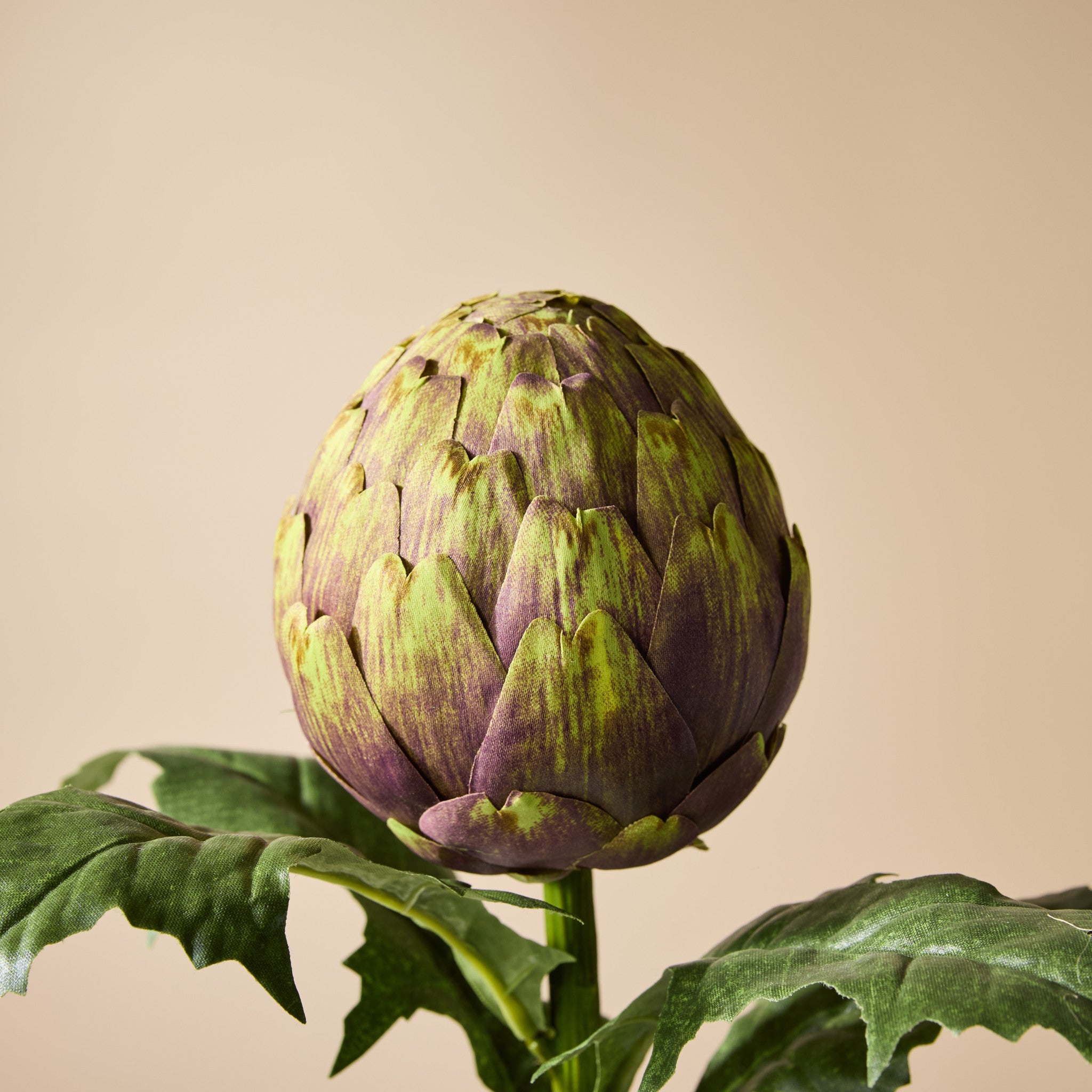 Artificial Artichoke Stem Decor - 25.2 Inch Faux Plant for Home, Office, and Wedding Decorations