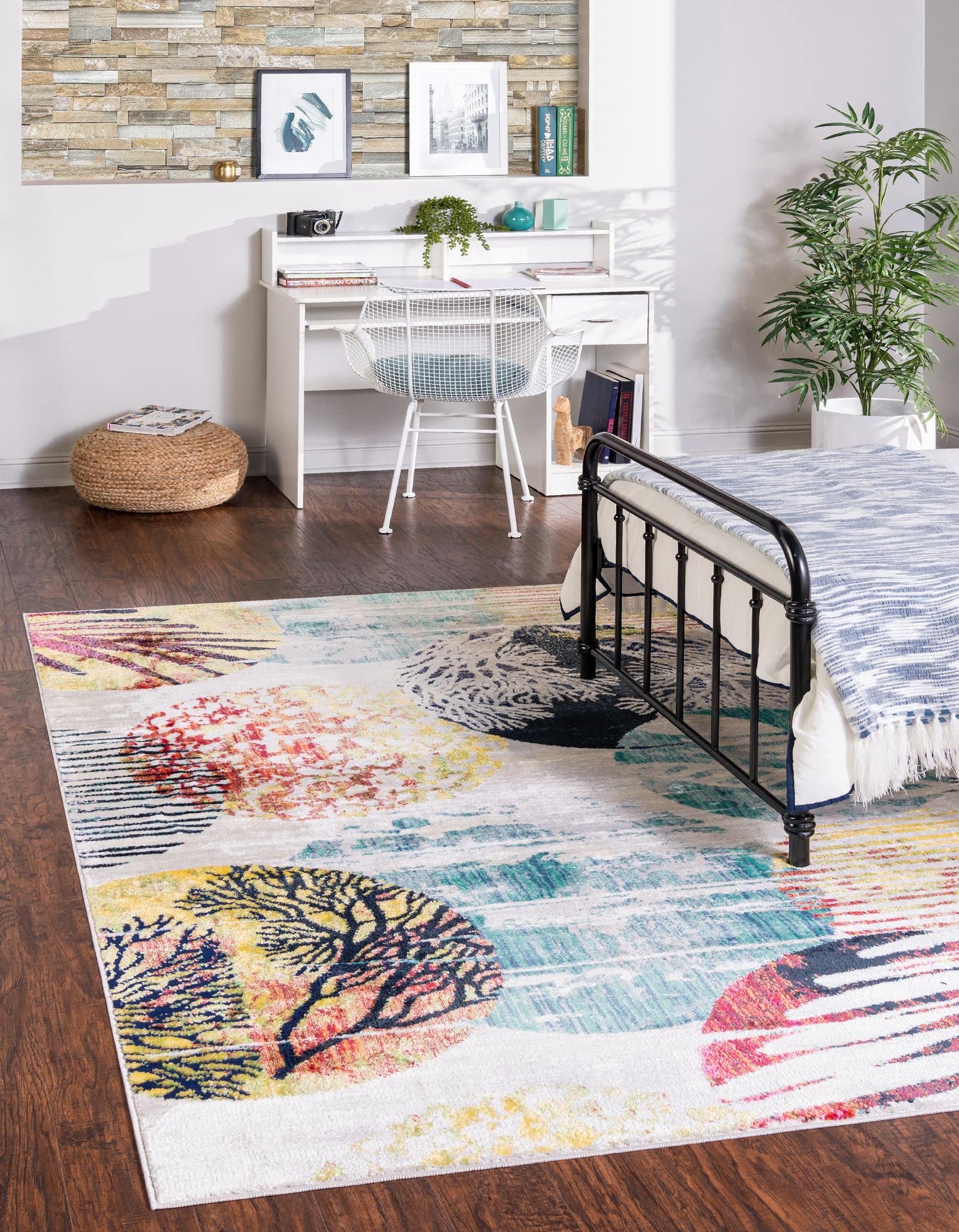 Unique Loom Ariel Collection Area Rug - Sun Pattern 4'1