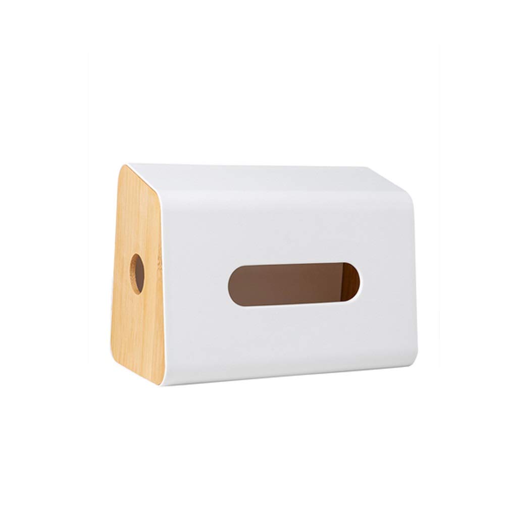 BAPYZ Wooden Tissue Box Holder - Creative Plastic Wooden Design for Living Room, Bathroom & Office - Stylish Home Decor Organizer for Facial Tissues (Perfect for Home, Office, and Gift Giving)