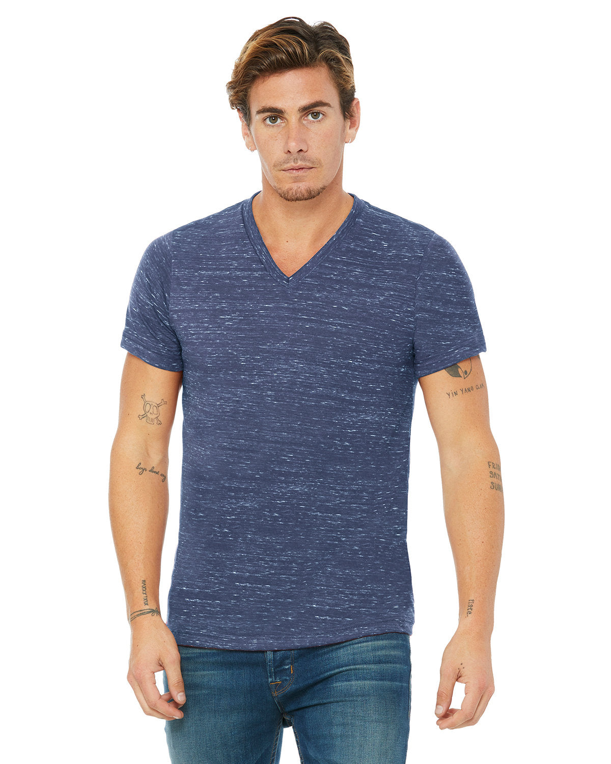 Bella + Canvas 3005 Unisex Jersey Short Sleeve V-Neck T-Shirt - Soft Cotton Tee for Men & Women - Perfect for Casual Wear, Screen Printing, and Everyday Outfits
