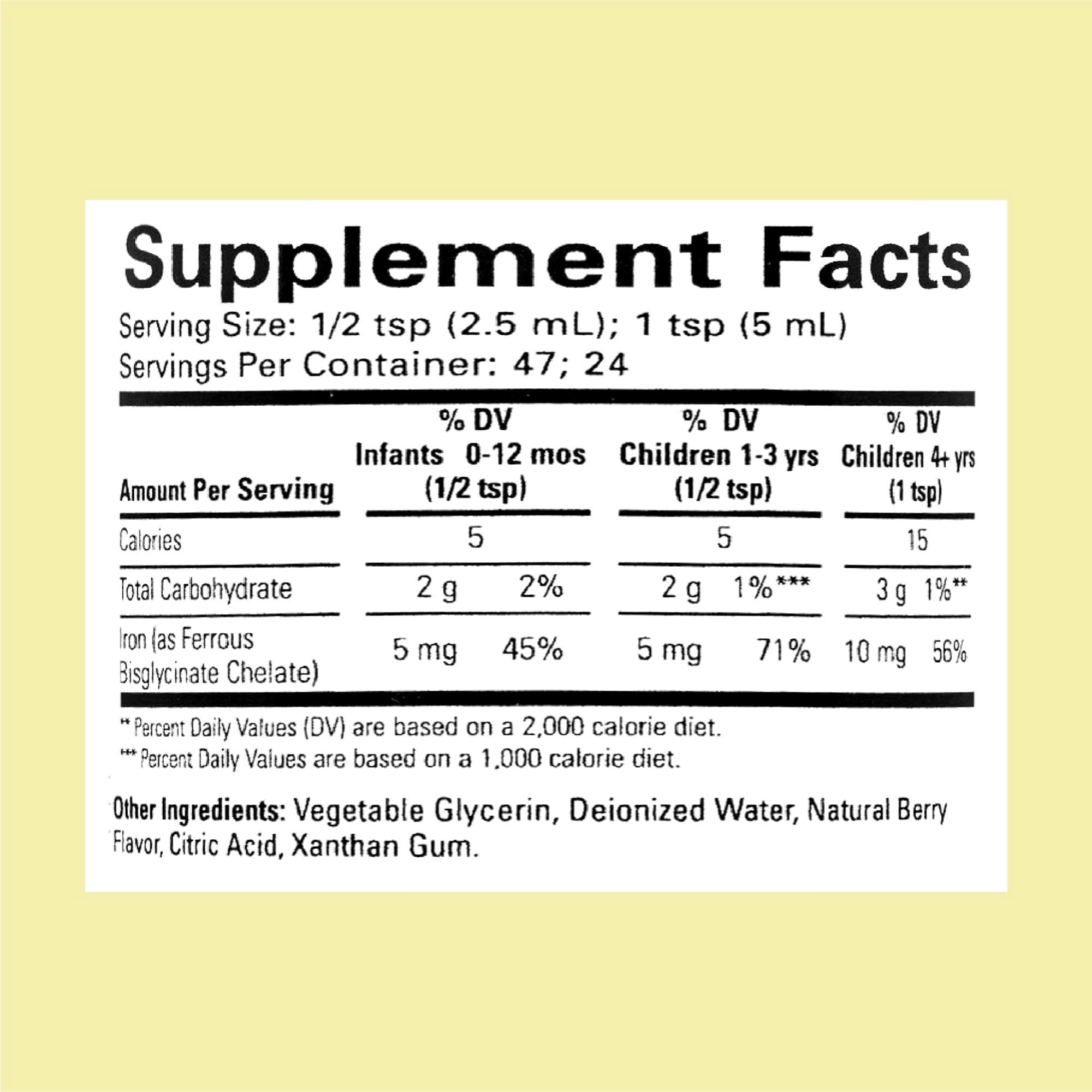 ChildLife Essentials Liquid Iron Supplement for Kids & Toddlers - Natural Berry Flavor, Gluten Free, 4 Fl Oz - Supports Healthy Growth & Energy - Perfect for Picky Eaters & Active Children