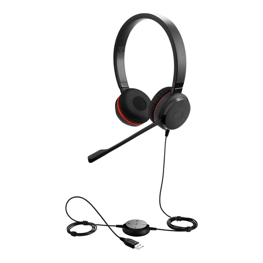 Evolve 30 II MS Stereo Professional Headset - Microsoft Teams Certified Noise Cancelling Headphones for Office, Remote Work & Video Conferencing