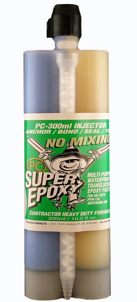 PC Products - 3005 PC-Super Epoxy Adhesive Paste, 2-Part 300ml Cartridge, Translucent 3008 - Strong Bonding for Plastic, Metal & Ceramic Repairs, DIY Projects & Industrial Use