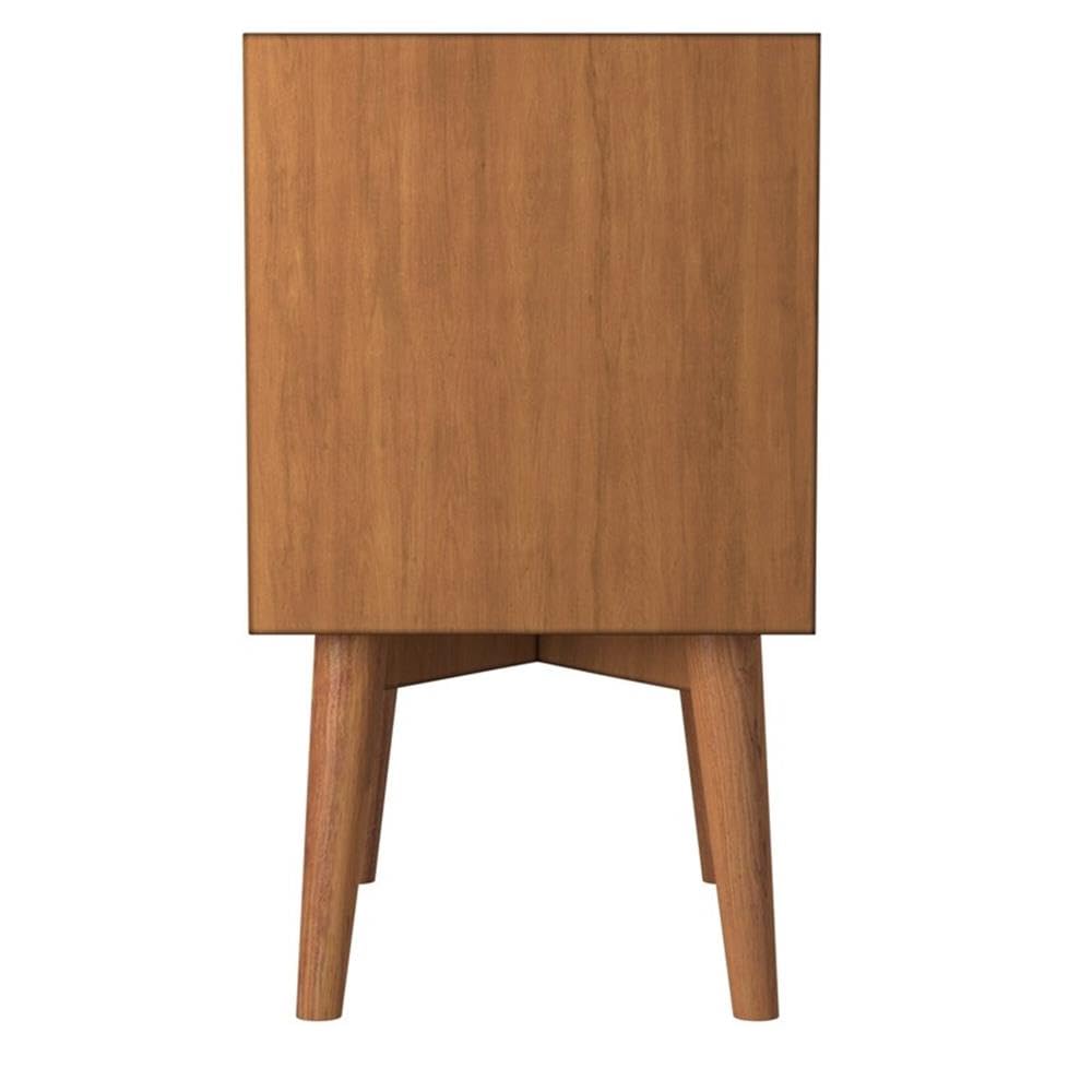 Home Square 2-Piece Bedroom Set - Full Size Panel Bed & Nightstand in Acorn Brown - Perfect for Small Spaces & Guest Rooms