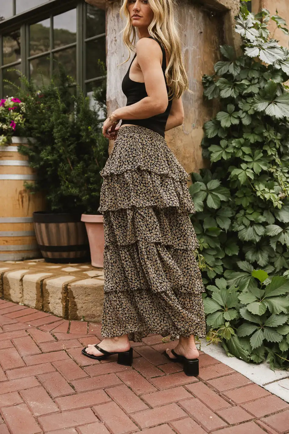 Kat Ditsy Floral Skirt - Women's Summer Floral Print A-Line Skirt | Perfect for Beach Vacations, Brunch Dates & Casual Outings