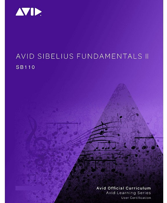 Avid Sibelius Fundamentals II (SB110) V8.7 - English eBook for Music Composition & Notation | Perfect for Students, Teachers & Professional Musicians