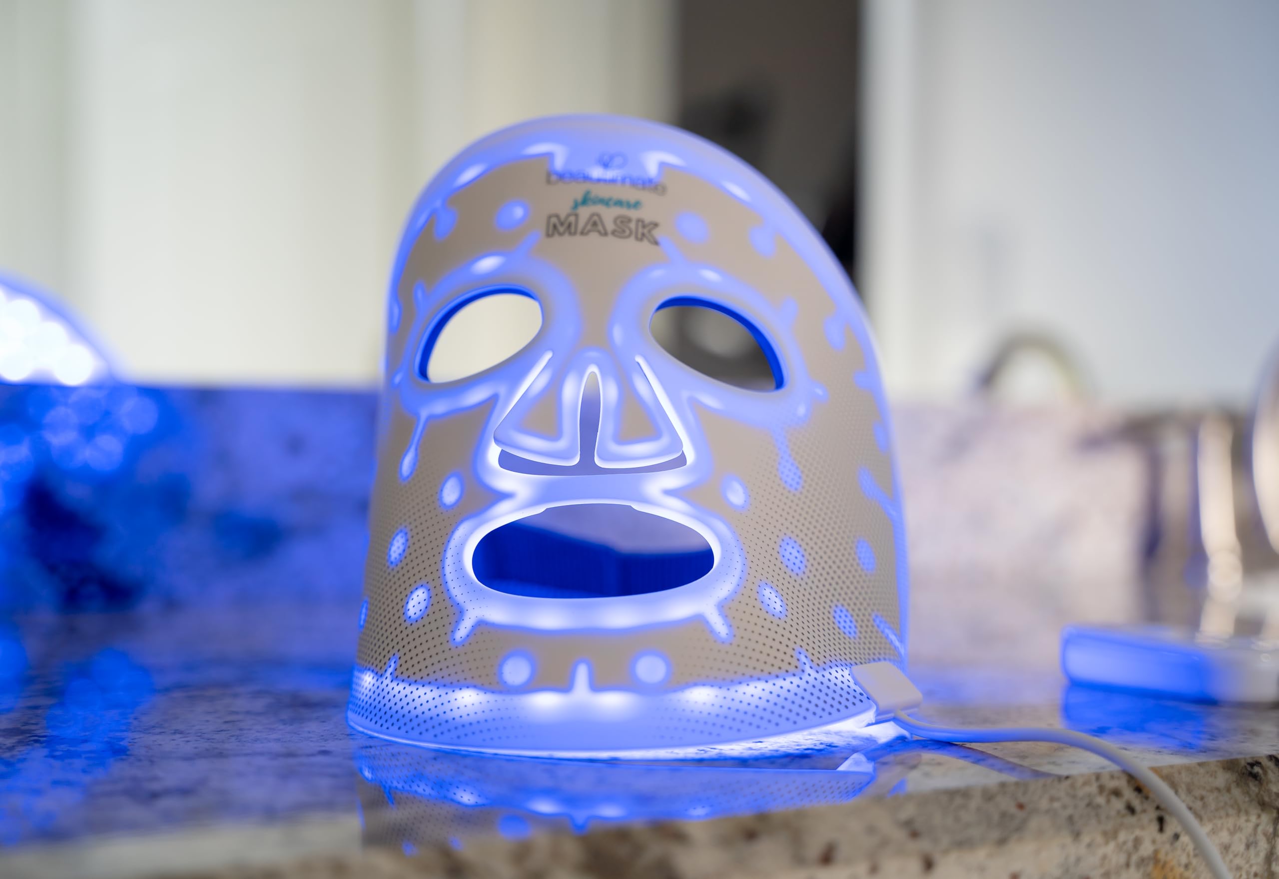 LED Light Therapy Face Mask for Wrinkles & Acne - Red Blue & 850nm Infrared Light Treatment - At-Home Skincare Device for Anti-Aging & Clear Skin - Perfect for Daily Facial Care & Spa Nights
