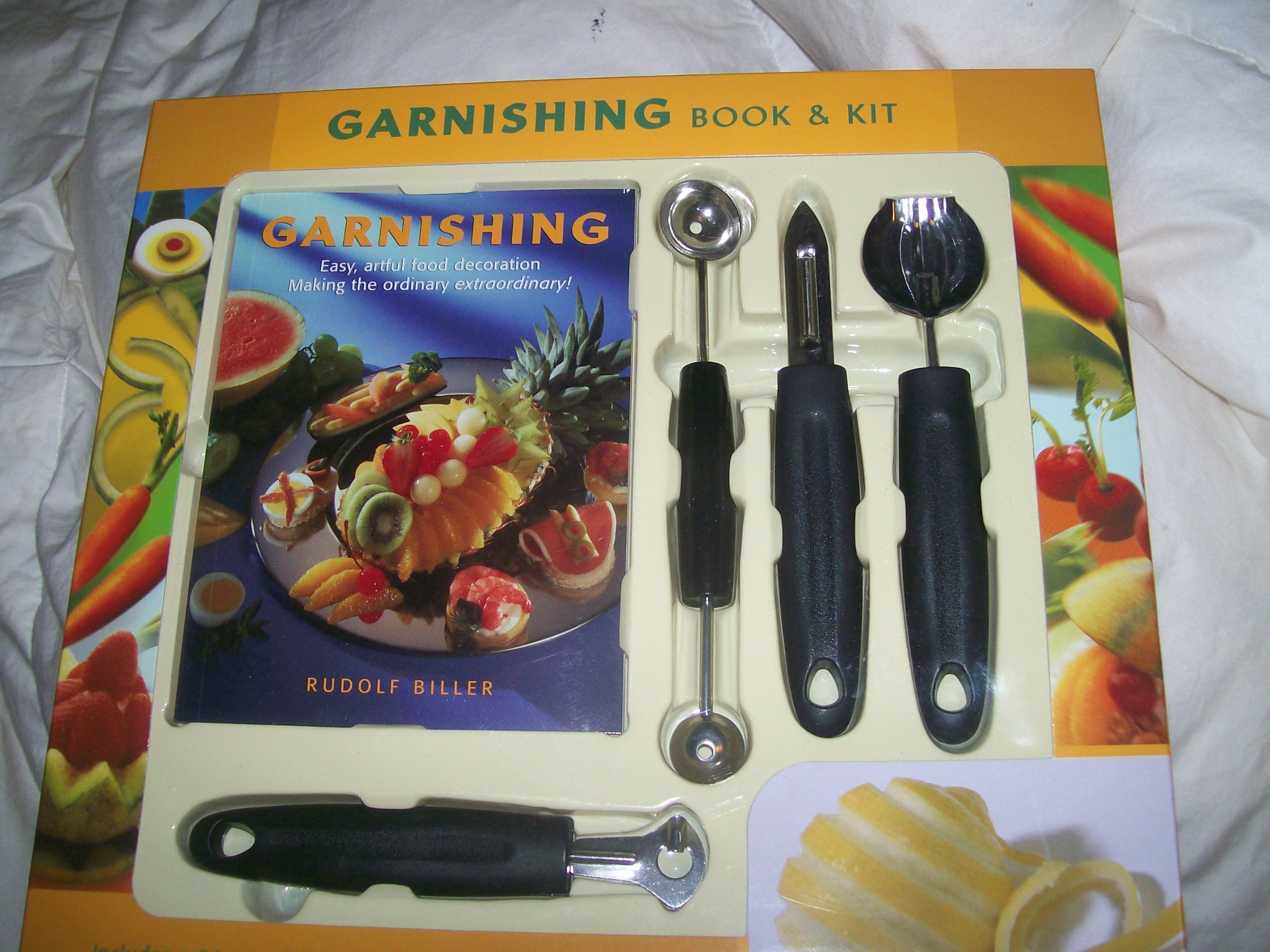 Professional Garnishing Book and Kit - Essential Guide for Food Decoration & Garnishing Tools for Chefs, Home Cooks, and Culinary Enthusiasts | Perfect for Restaurants, Catering, and Home Kitchen Use