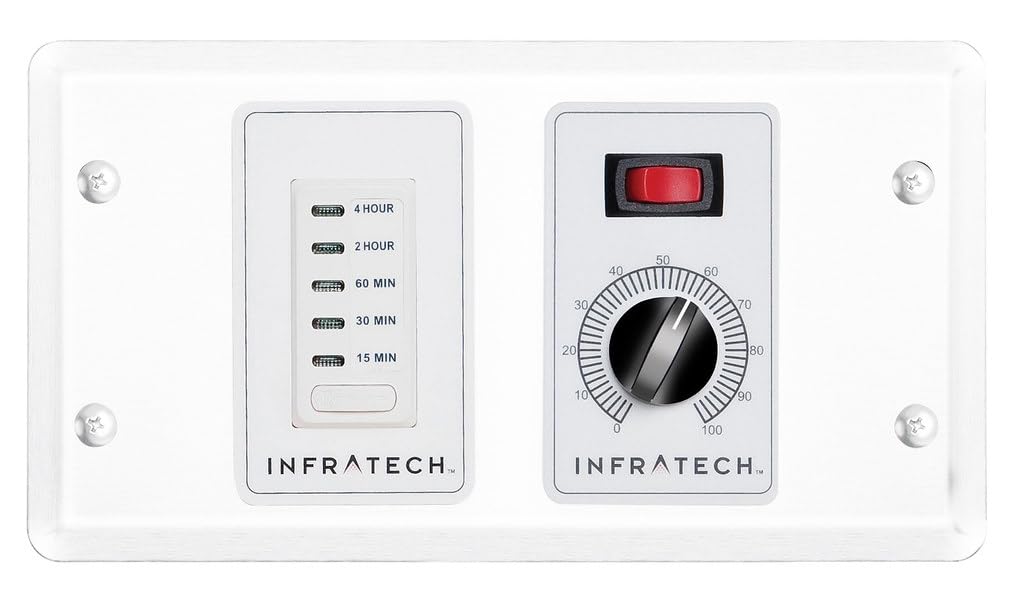 Infratech 1 Zone Analog Controller with Digital Timer - Smart Home Heating Accessory for Patio, Garage & Outdoor Spaces