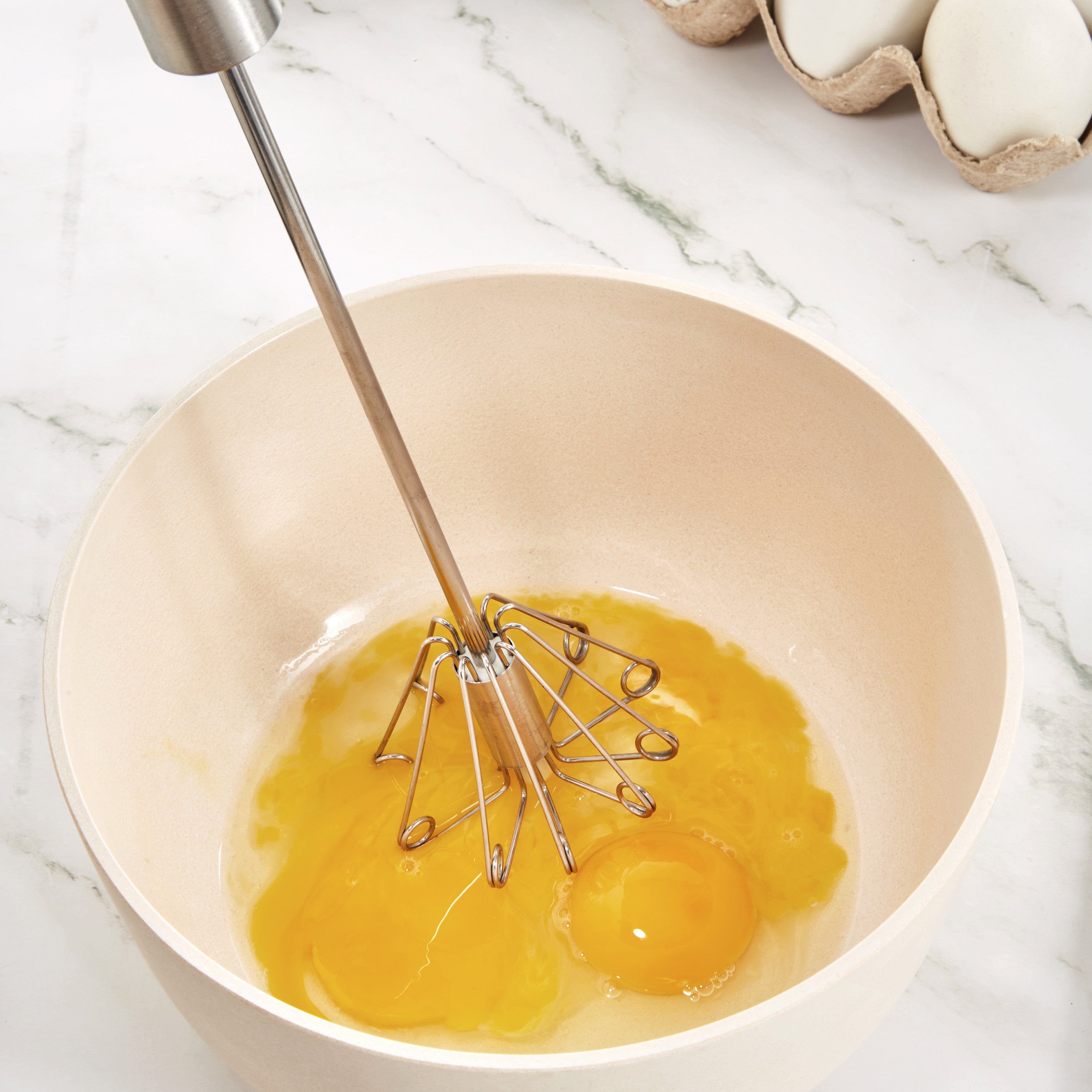 BergHOFF Essentials 18/10 Stainless Steel 14-Inch Miracle Whisk - Black - Professional Kitchen Tool for Baking, Mixing & Whisking Eggs, Cream & Sauces