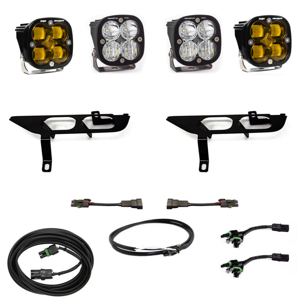 2021-2023 Ford F150 Baja Designs Squadron Pro LED Fog Light Pocket Kit - Off-Road Lighting Upgrade for Enhanced Visibility