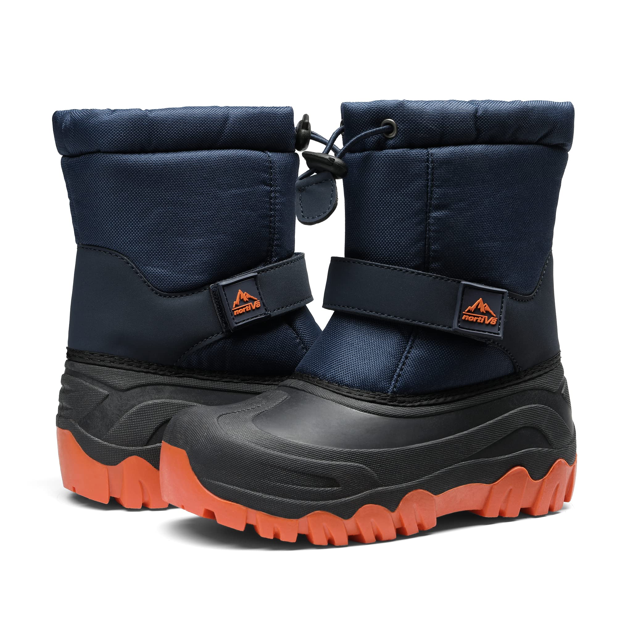 NORTIV 8 Waterproof Kids Snow Boots for Boys & Girls - Winter Cold Weather Hiking Shoes for Outdoor Activities (Toddler & Youth Sizes) - Perfect for Snow Play, Winter Walks & School Commutes