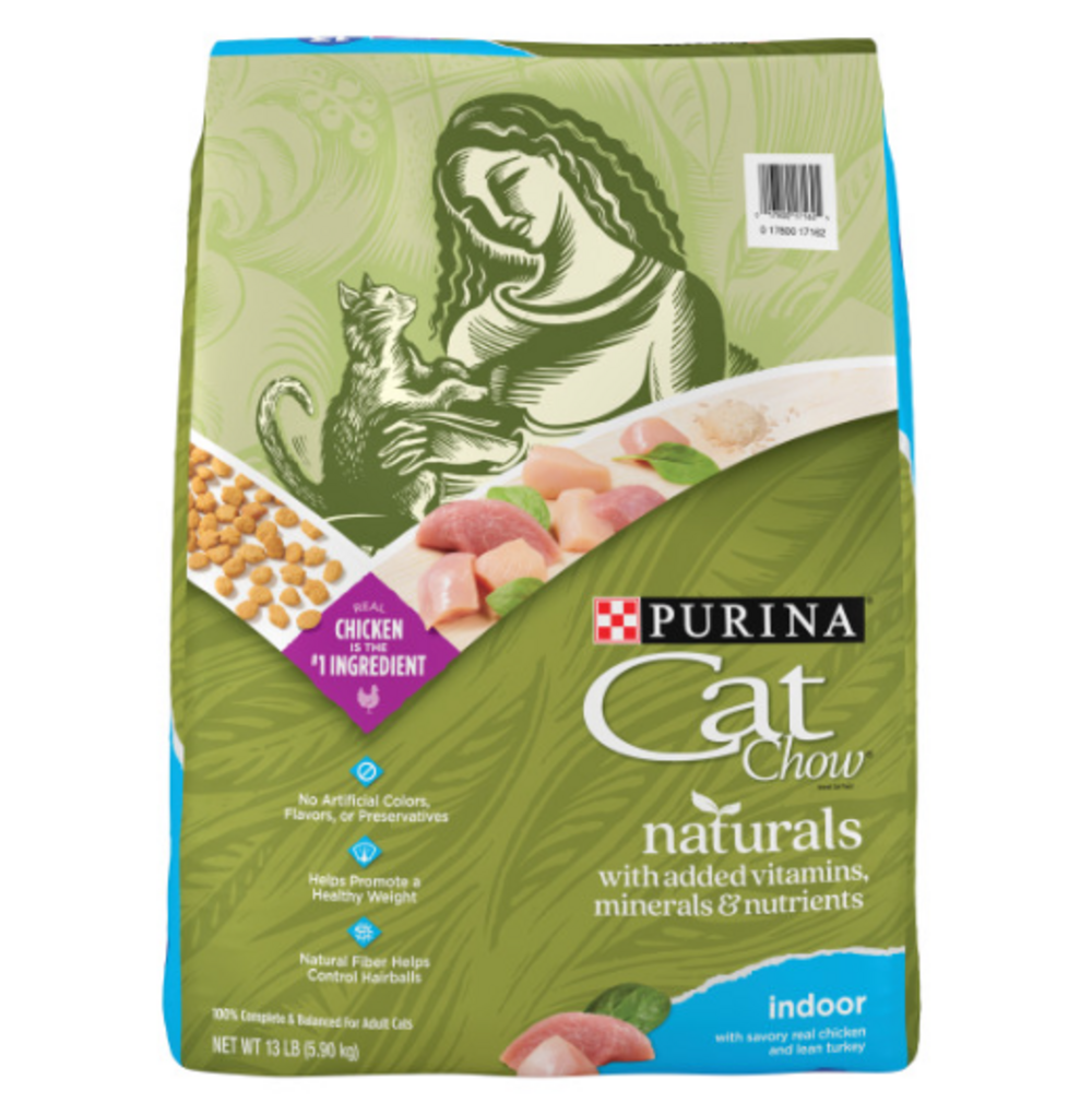Purina Cat Chow Naturals Indoor Dry Cat Food with Vitamins & Minerals - High Protein Formula for Indoor Cats, Supports Healthy Digestion & Coat (Perfect for Apartment Living & Less Active Cats)
