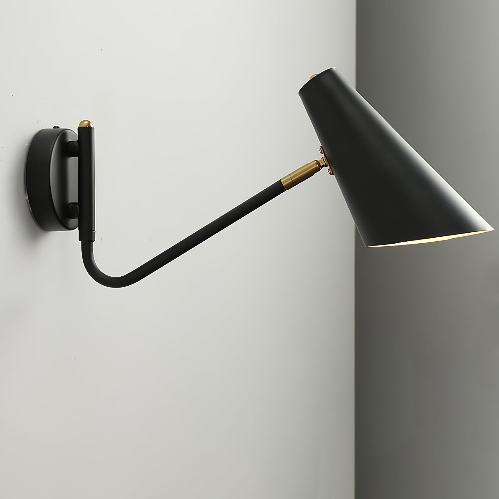 Modern Apex Wall Sconce Light Fixture - Sleek Indoor/Outdoor Wall Mounted Lighting for Living Room, Bedroom, Patio & Hallway - Energy Efficient LED Wall Lamp with Adjustable Arms
