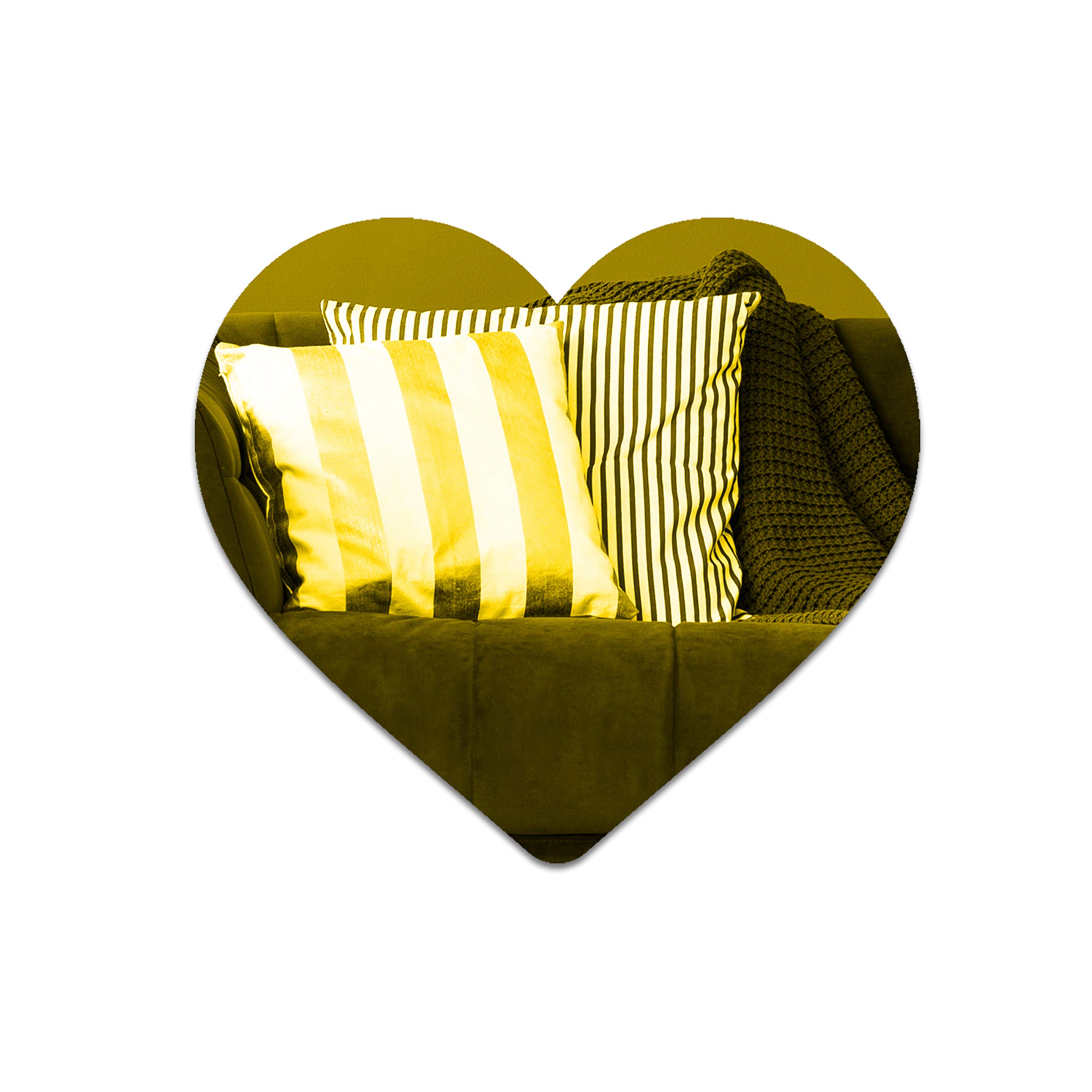 Heart Shaped Acrylic Mirror Wall Decor - 20 x 17.7 Inches Gold Love Mirror for Home, Bedroom, Living Room & Wedding Decorations - Elegant DIY Craft Gift for Valentine's Day & Anniversary