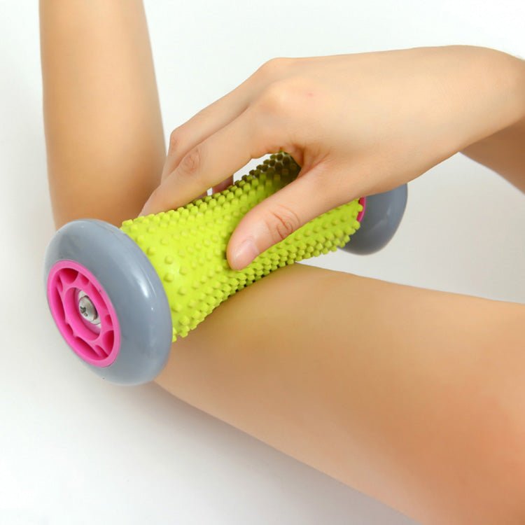 3-Piece Massage Ball Set - 1 Foam Roller & 2 Spiky Balls for Deep Tissue Therapy, Muscle Recovery, Yoga & Fitness Pain Relief