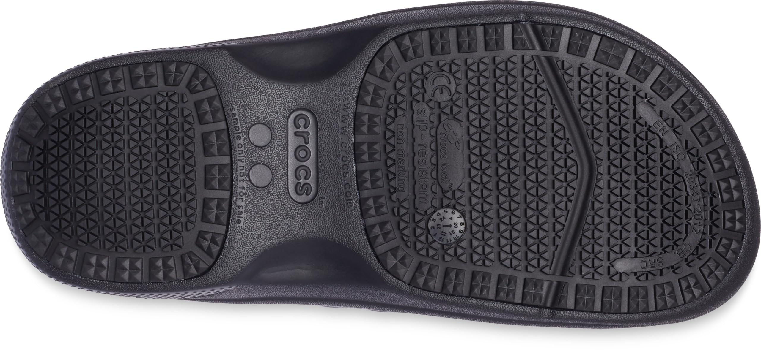 Crocs Work On The Clock LiteRide Slip-On Shoes for Men & Women - Comfortable Non-Slip Work Shoes for Nurses, Chefs & Service Industry Professionals