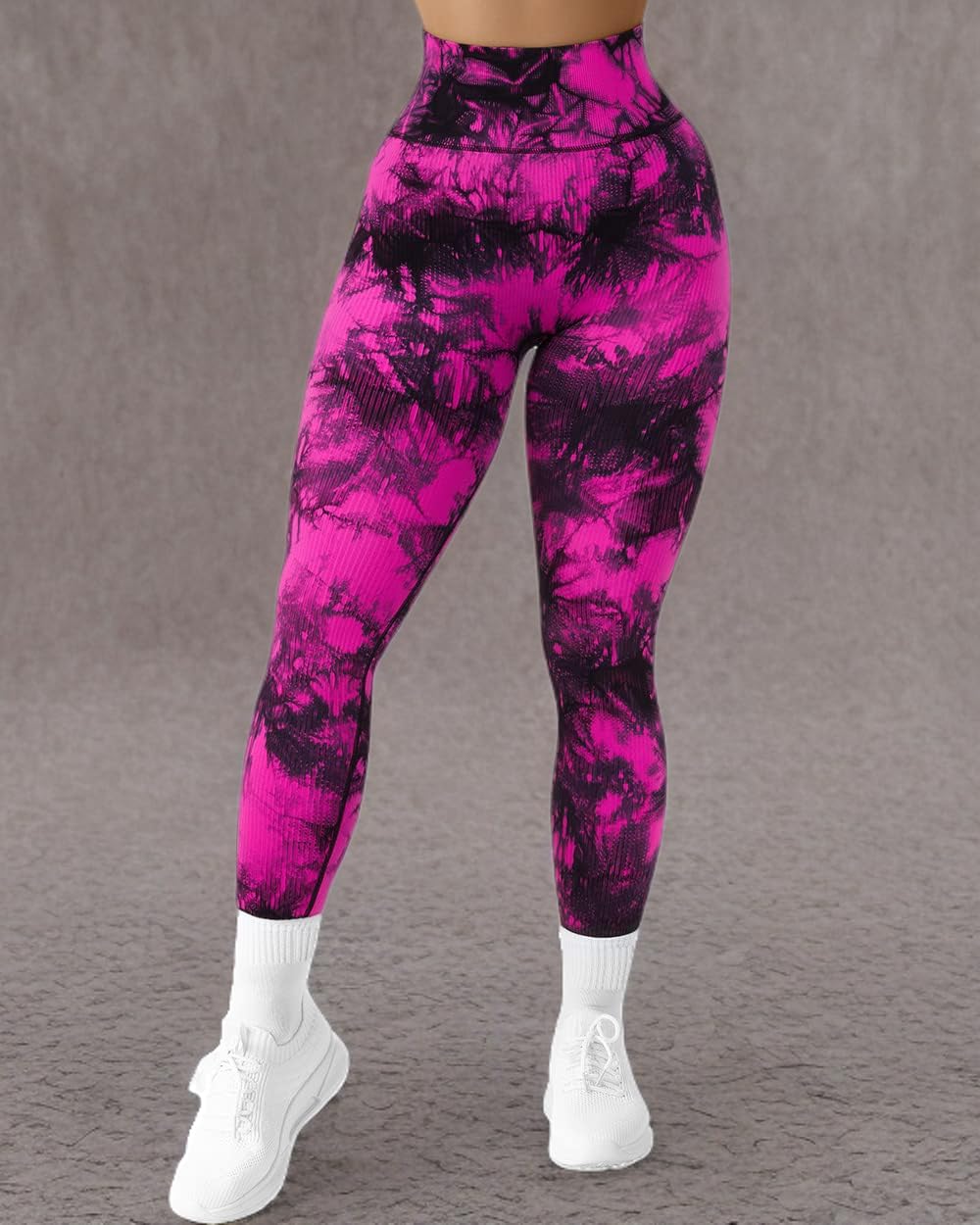 SUUKSESS Women's High Waisted Ribbed Seamless Leggings - Workout, Gym, Yoga Pants for Women - Perfect for Running, Pilates & Lounge Wear