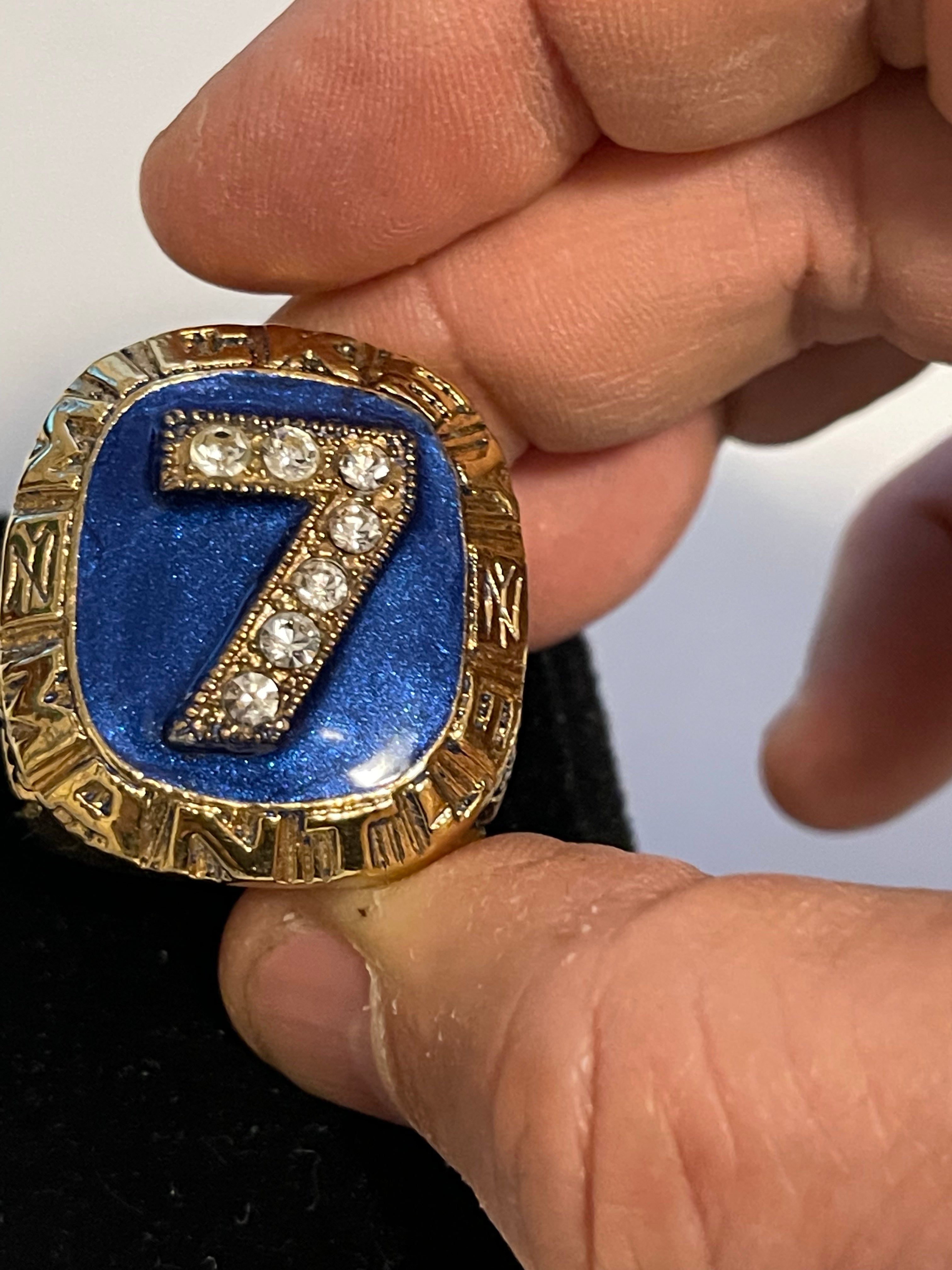 Authentic Mickey Mantle Replica Baseball Ring with Display Case - Perfect for Collectors, Yankees Fans & Sports Memorabilia Gifts