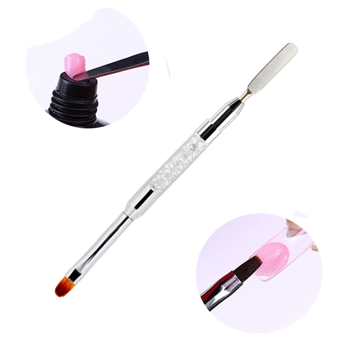 Poly Gel Nail Extension Kit with 3 Colors & UV LED Lamp - Professional Nail Builder for False Tips & Enhancements | Perfect for Salon, Home Manicures & DIY Nail Art