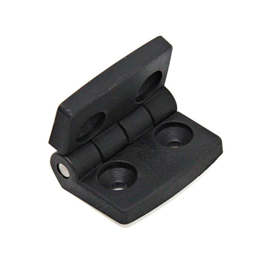 10PCS Black Plastic Door Hinges - JAHH Cabinet Hinges for Drawers, Jewelry Box & Furniture (Indoor Use, DIY Home Improvement Projects)