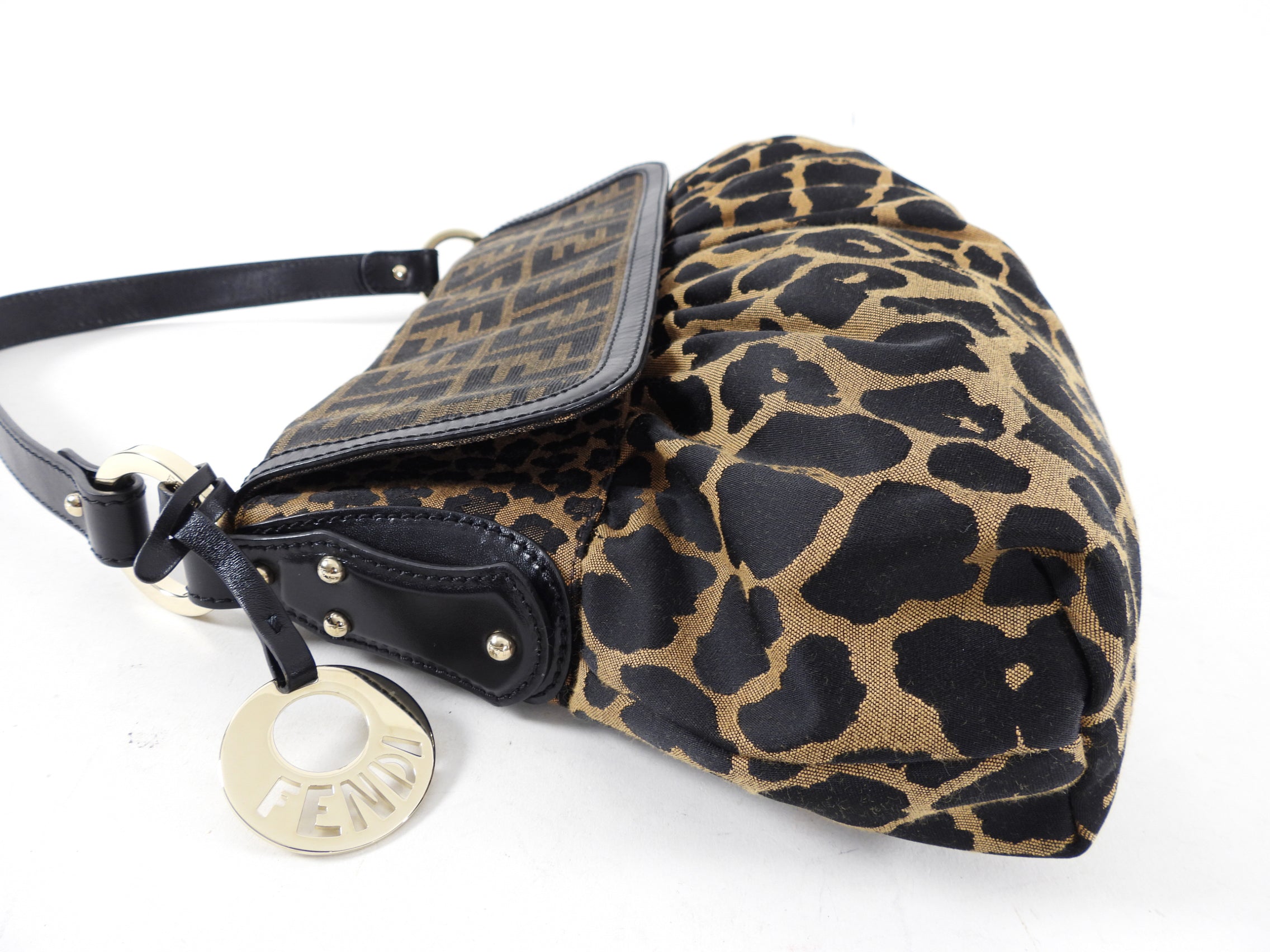 Fendi Monogram Zucca and Leopard Print Chef Bag - Stylish Designer Tote for Cooking, Baking, and Kitchen Organization