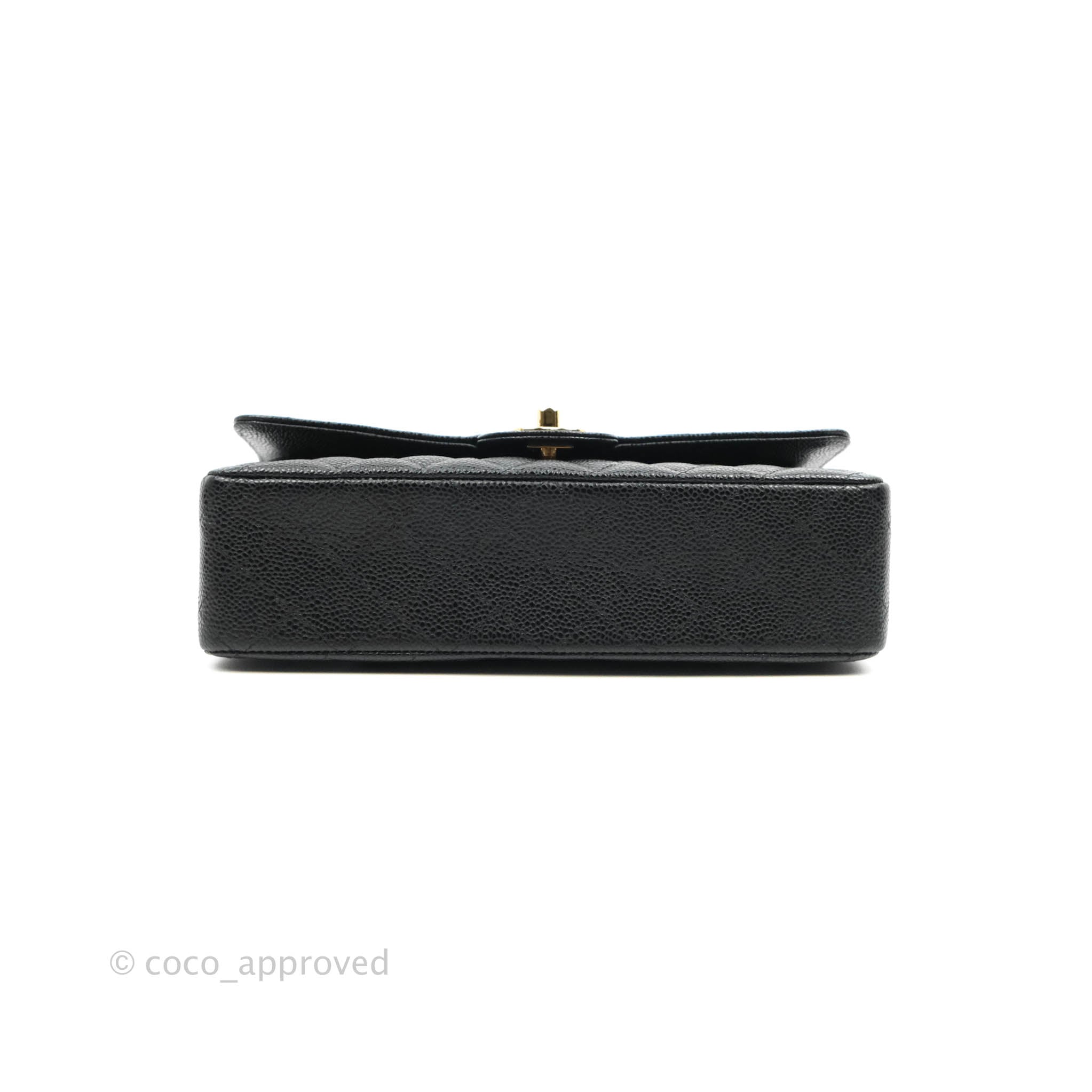 Chanel Classic Medium Double Flap Bag - Black Caviar Leather with Gold Hardware | Luxury Handbag for Women, Perfect for Work, Evening & Special Occasions
