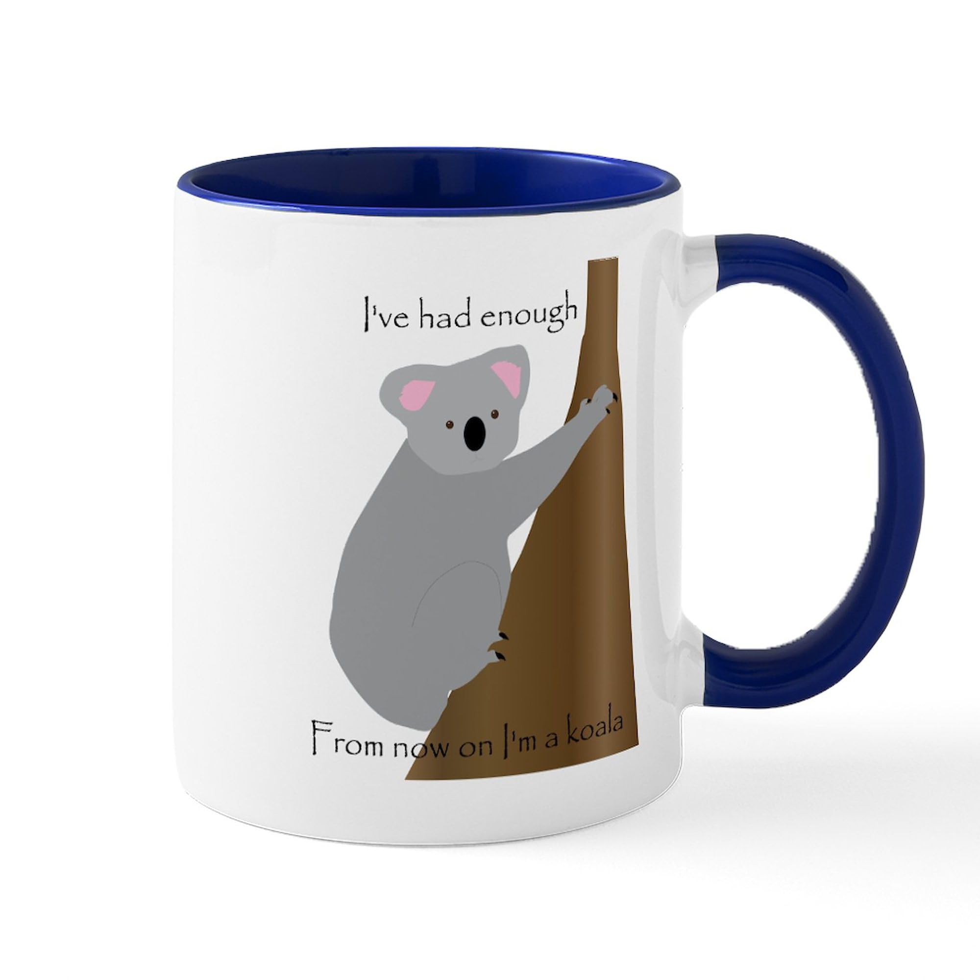 Koala Ceramic Coffee Mug 11 oz (325 ml) - Cute Animal Design for Tea, Hot Chocolate & Office Use - CafePress