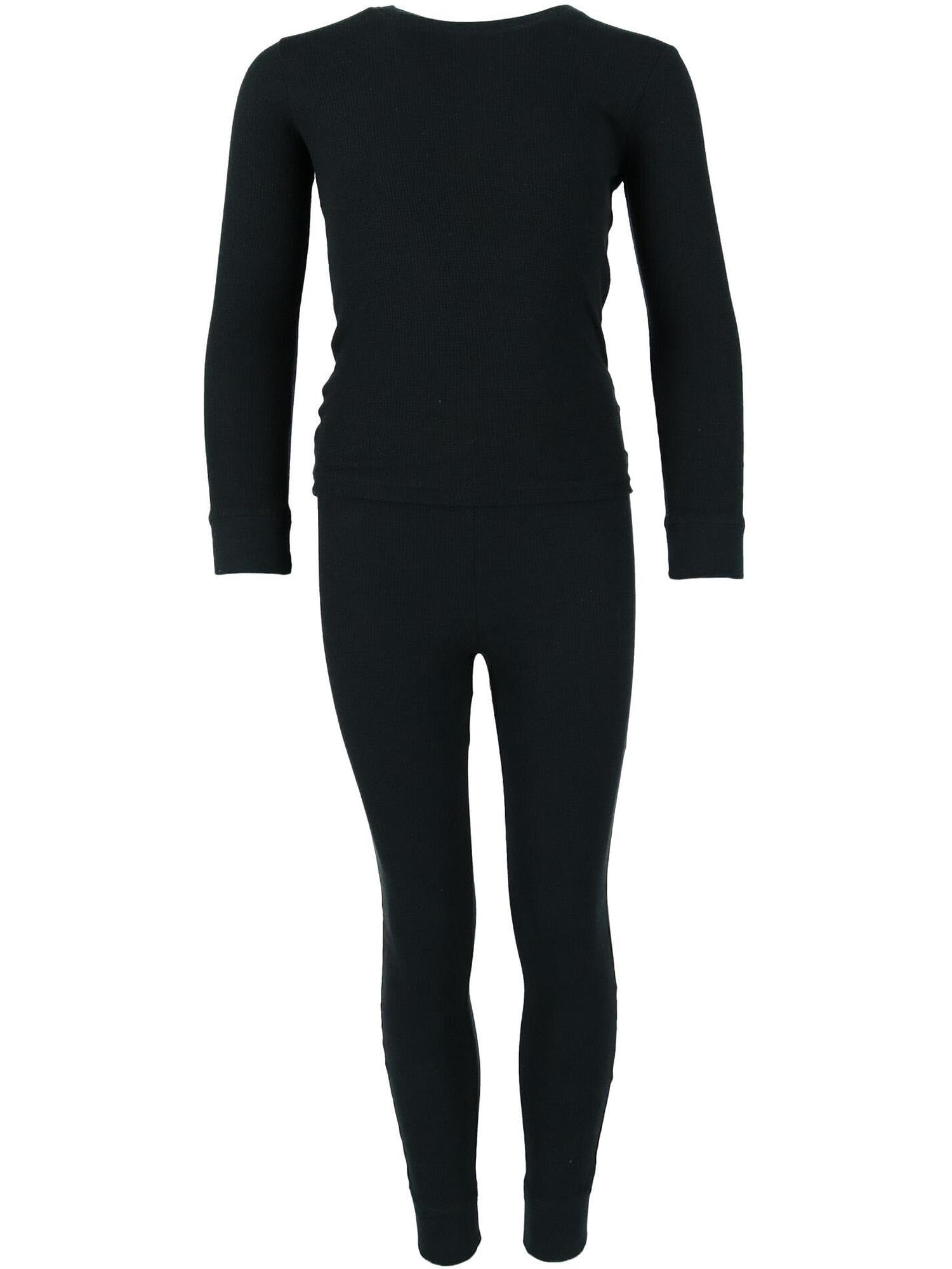 Toddler Waffle Thermal Long Underwear 2-Piece Set - Warm Winter Base Layer for Boys & Girls - Perfect for Cold Weather, Outdoor Play & Snow Activities