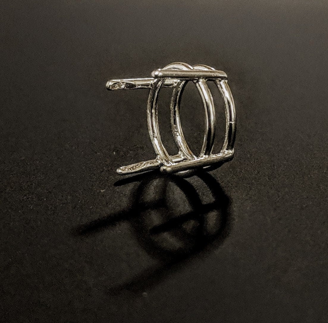 Sterling Silver or 14kt Gold 4.25mm Round Wire Basket Head - DIY Jewelry Findings for Rings, Earrings, Pendants - Custom Made Jewelry Components (144-010) - Perfect for Handmade Jewelry Crafting and Gift Making