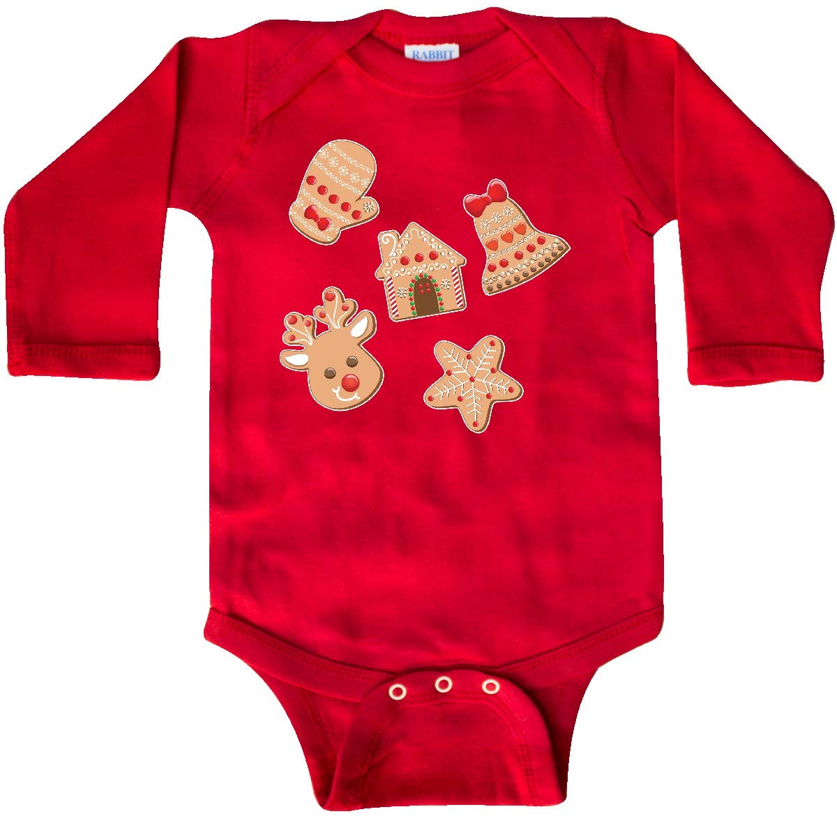 Inktastic Gingerbread Cookies Baby Bodysuit - Christmas Outfit for Infants