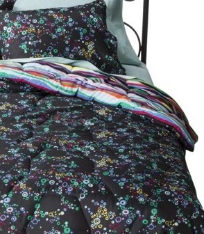 2 Piece Comforter Set - Soft & Breathable Layered Stripe Design for Bedroom Decor - Perfect for Queen/King Size Beds, All Seasons Use