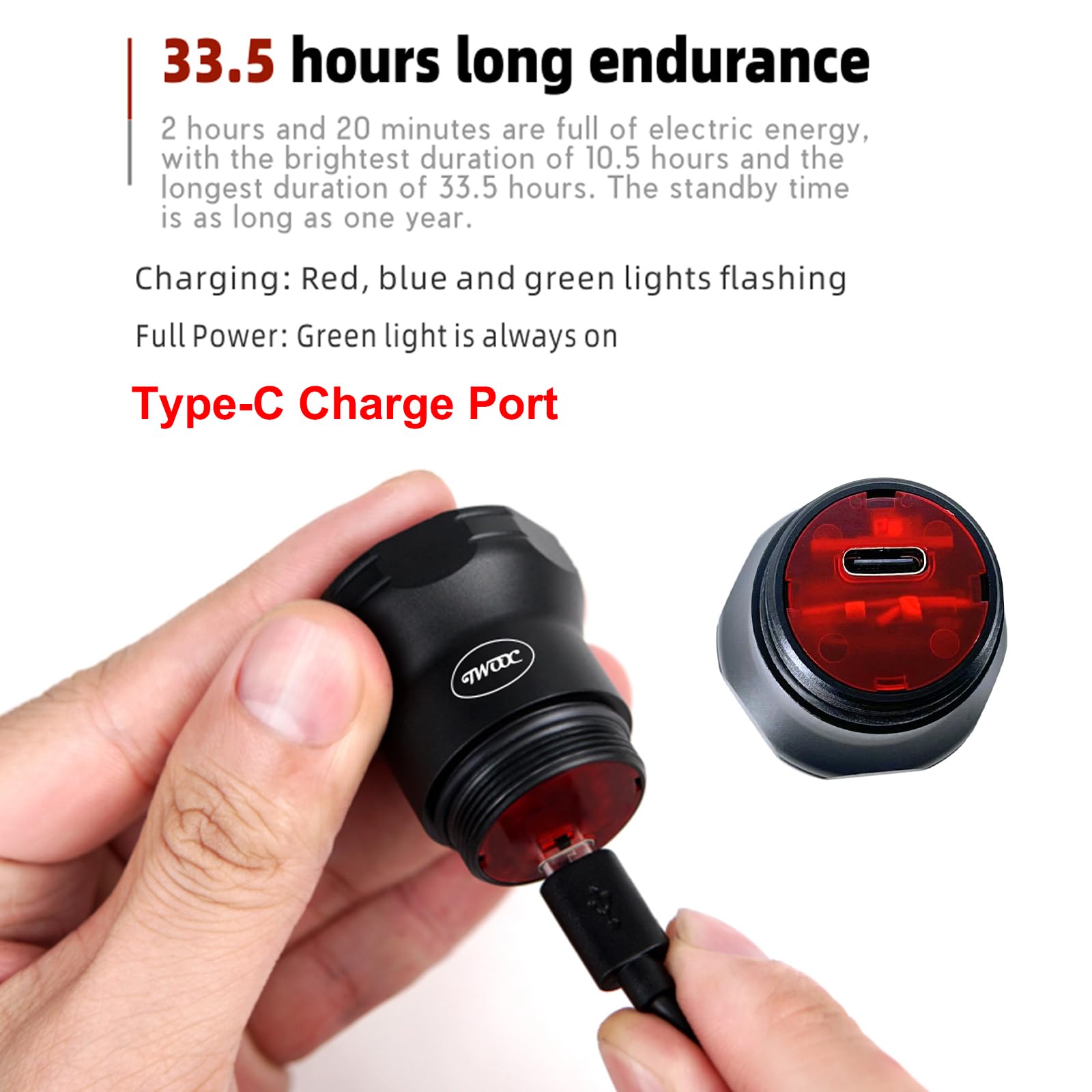 Ultra Bright Smart Bike Tail Light - Auto On/Off Bicycle Brake Light with USB Rechargeable & IPX6 Waterproof Design for Day/Night Safety - Perfect for Commuting, Road Cycling, and Mountain Biking