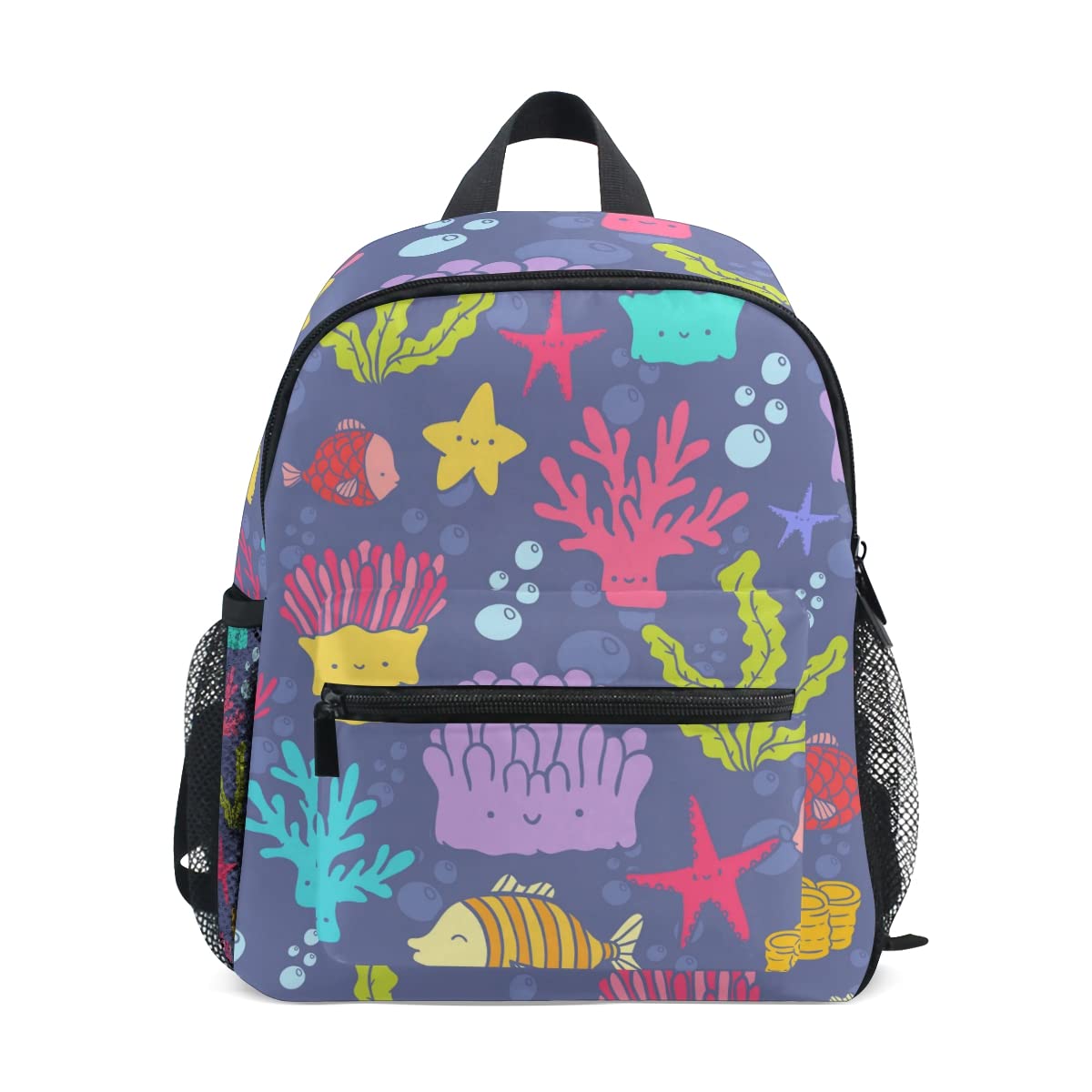 **ZANHUGMI Kids Backpack - Coral Reef Fish Design School Bag, Bookbag, Travel Backpack for Boys & Girls - Perfect for School, Travel & Outdoor Adventures**