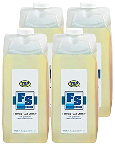 Zep Foaming FS Antimicrobial Hand Cleaner 2500ML (Case of 4) - Kills 99.9% Germs | Ideal for Hospitals, Restaurants & Food Service Industry