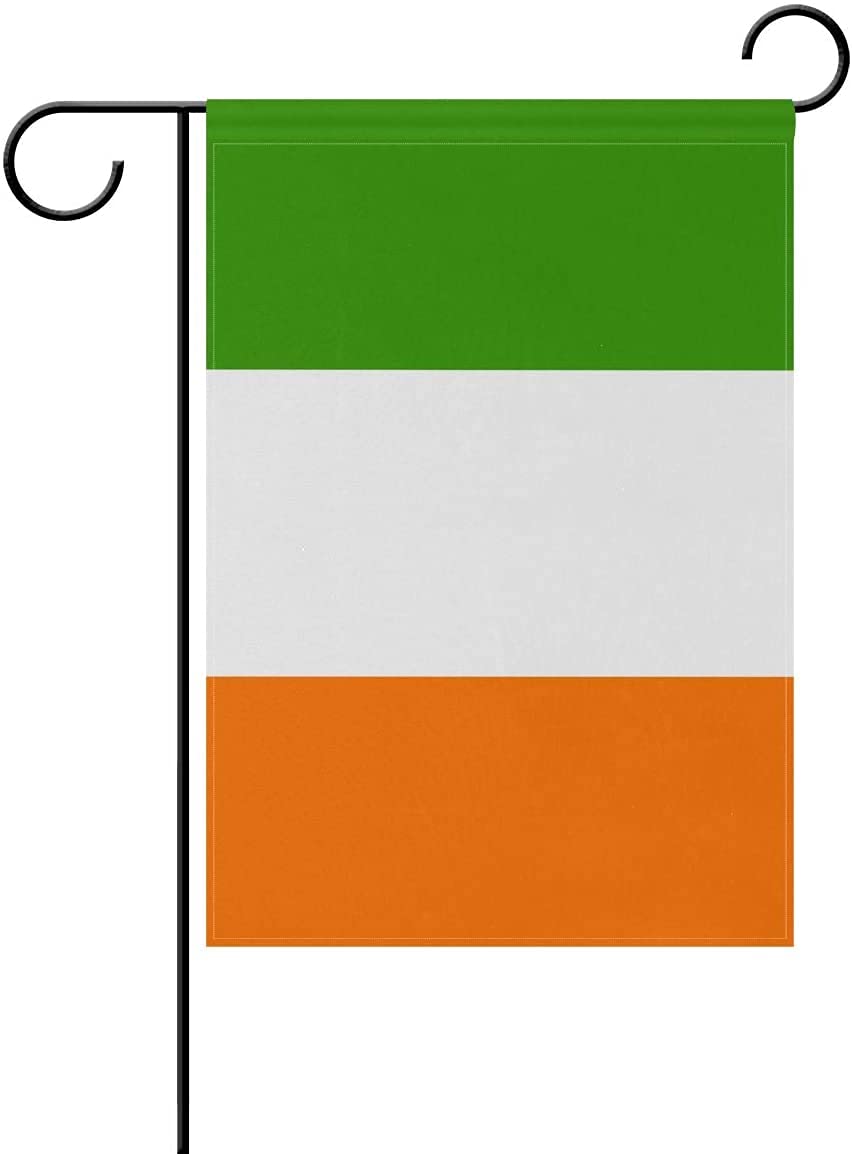 Premium 12x18 Inch Double Sided Ireland Garden Flags - Vibrant Fade-Resistant Small Irish Yard Decor for St. Patrick's Day & Home Decoration | Indoor & Outdoor Use
