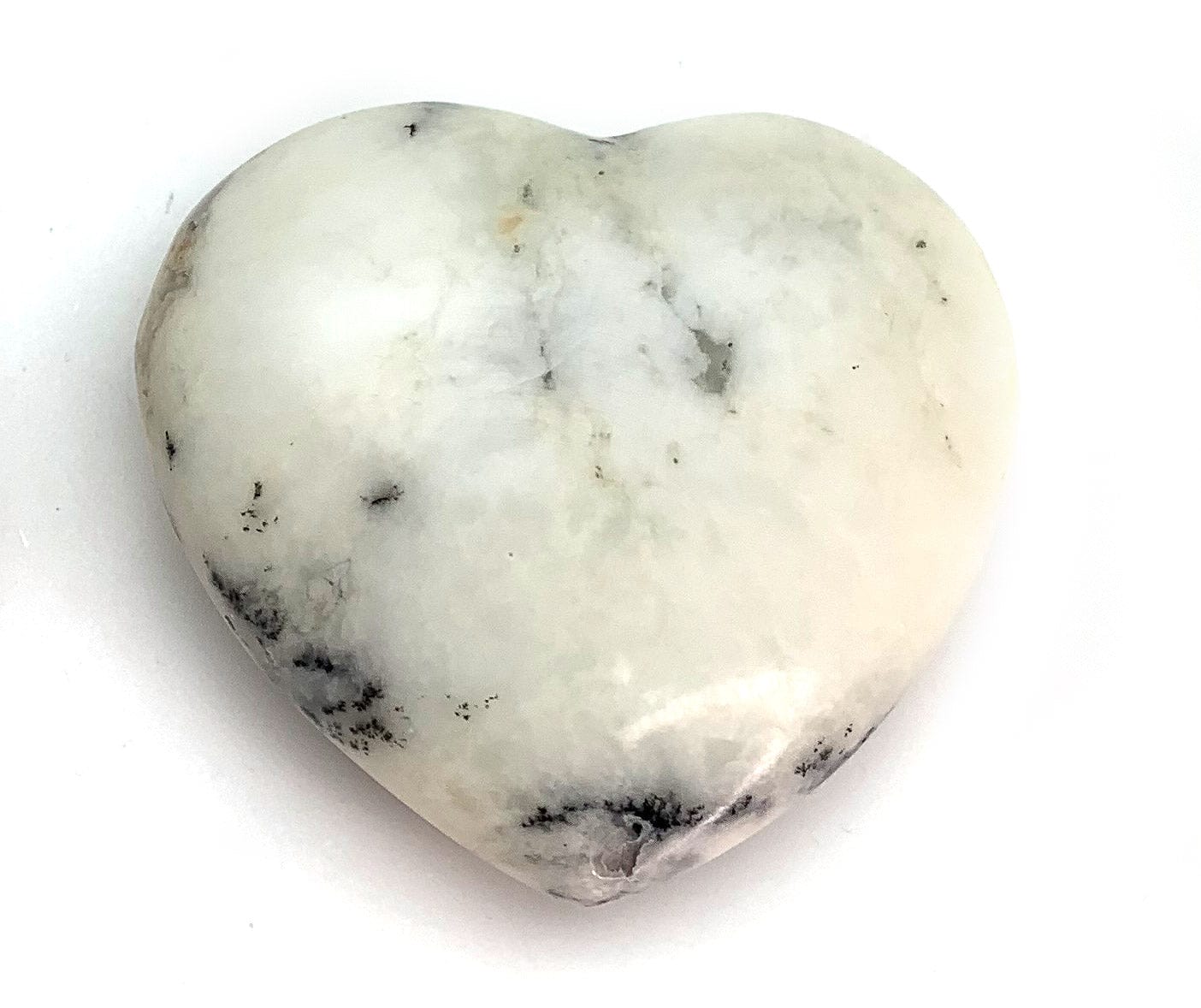 Natural Agate Dendrite Heart Pendant - Healing Crystal Jewelry for Meditation, Energy Balancing & Spiritual Gifts