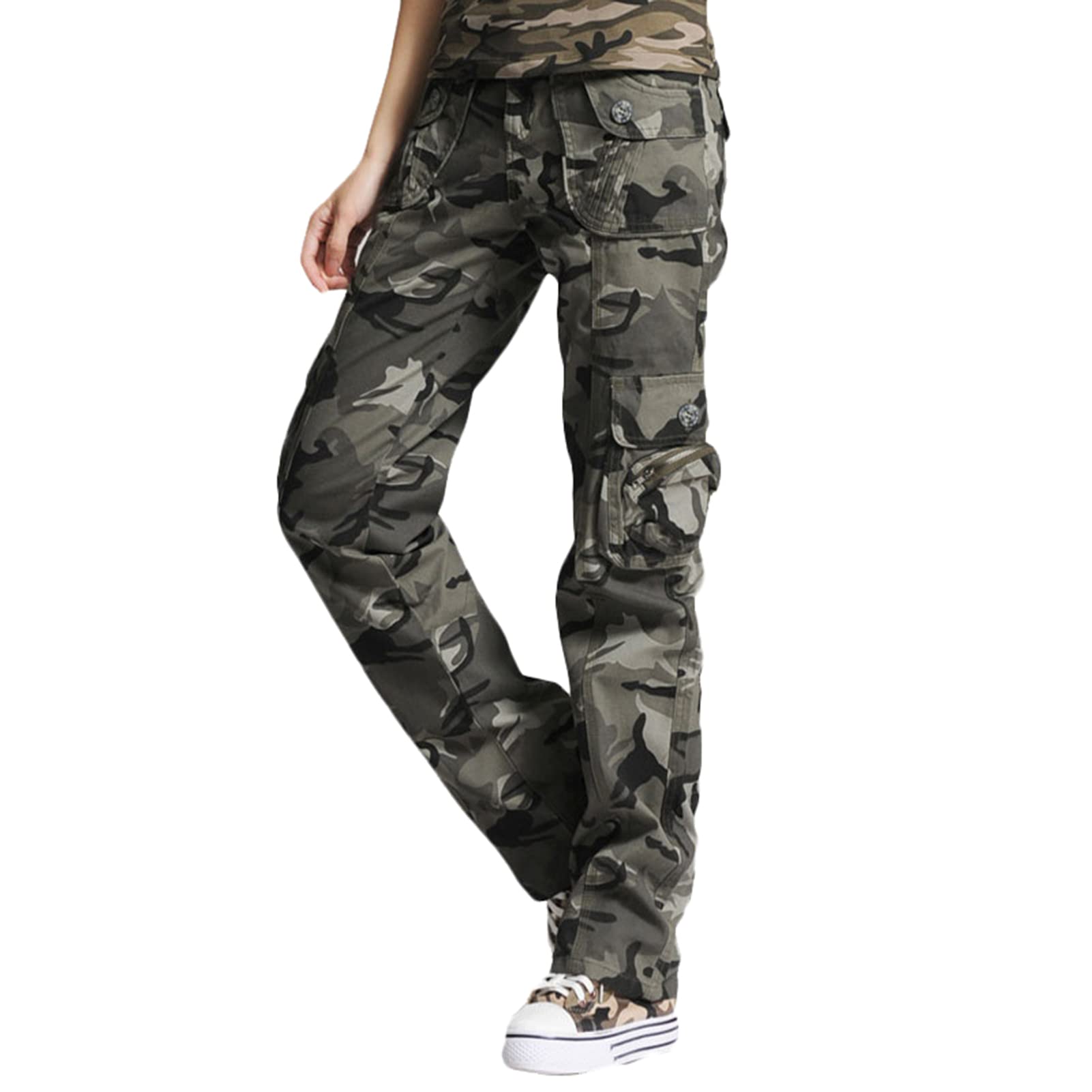 Women's Tactical Cargo Pants - Outdoor Hiking & Work Combat Pants with Multiple Pockets - Durable Casual Pants for Hiking, Camping, Travel & Everyday Wear